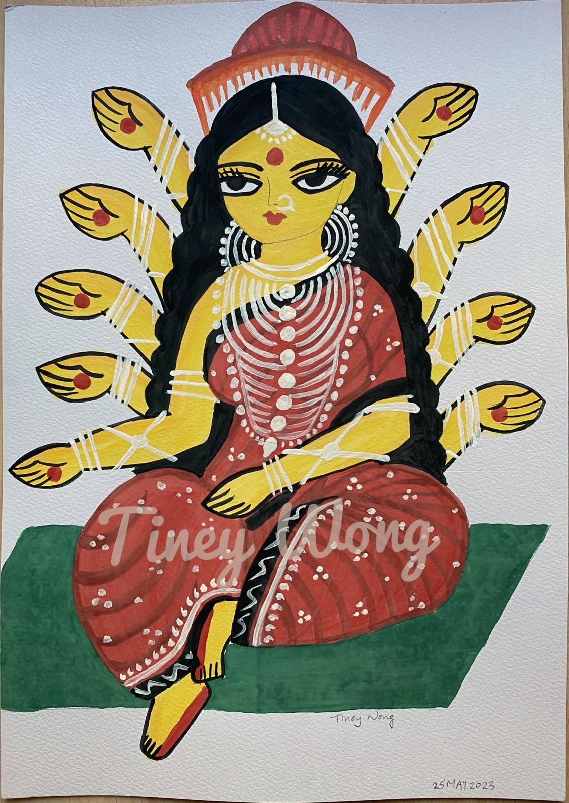 First attempt at Kalighat painting